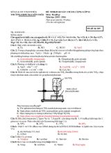 Đề thi khảo sát chất lượng lớp 12 môn hoá học năm học 2015 - 2016 thời gian làm bài 90 phút